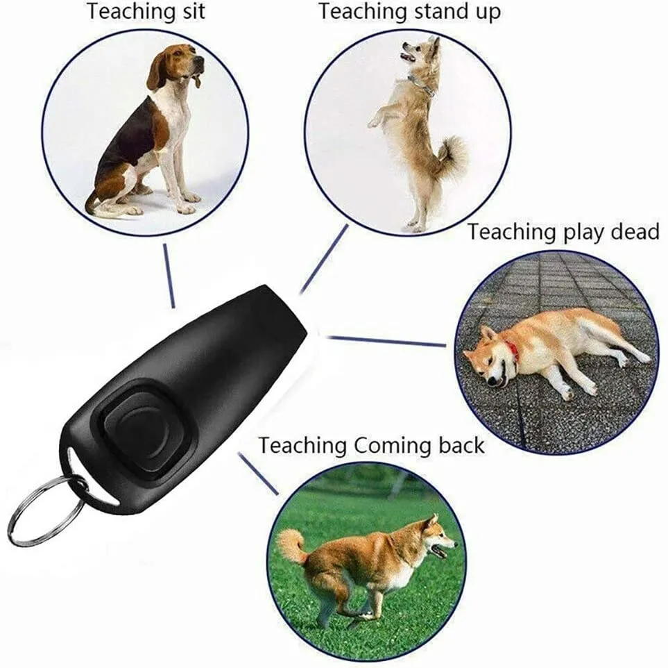 2 In 1 Dog Training Clicker & Whistle