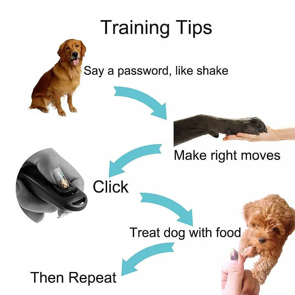2 In 1 Dog Training Clicker & Whistle