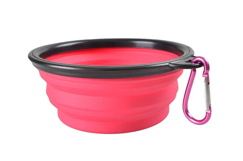 350ml 1000ml Dog Collapsible Bowl