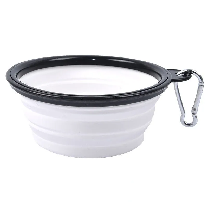 350ml 1000ml Dog Collapsible Bowl