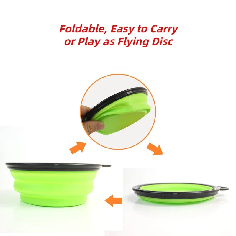 350ml 1000ml Dog Collapsible Bowl