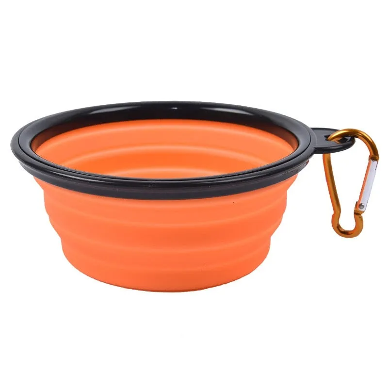350ml 1000ml Dog Collapsible Bowl