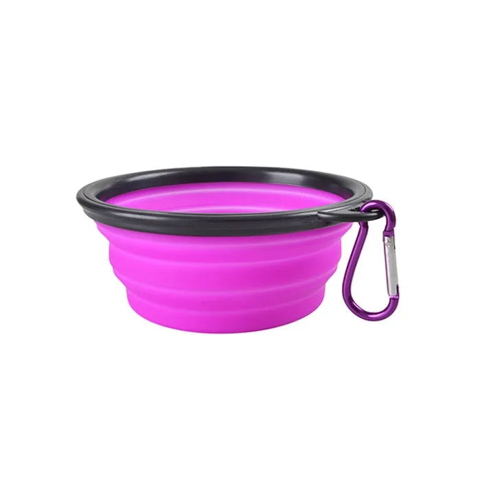 350ml 1000ml Dog Collapsible Bowl