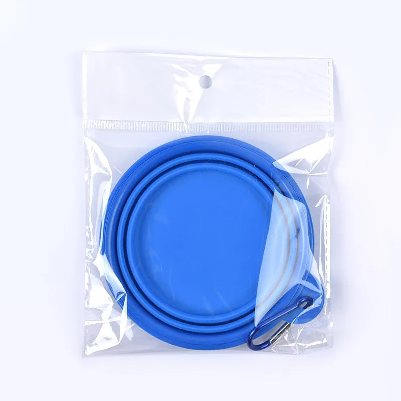 350ml 1000ml Dog Collapsible Bowl