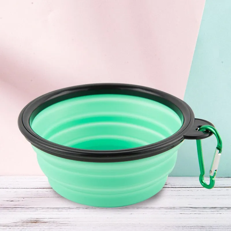 350ml 1000ml Dog Collapsible Bowl