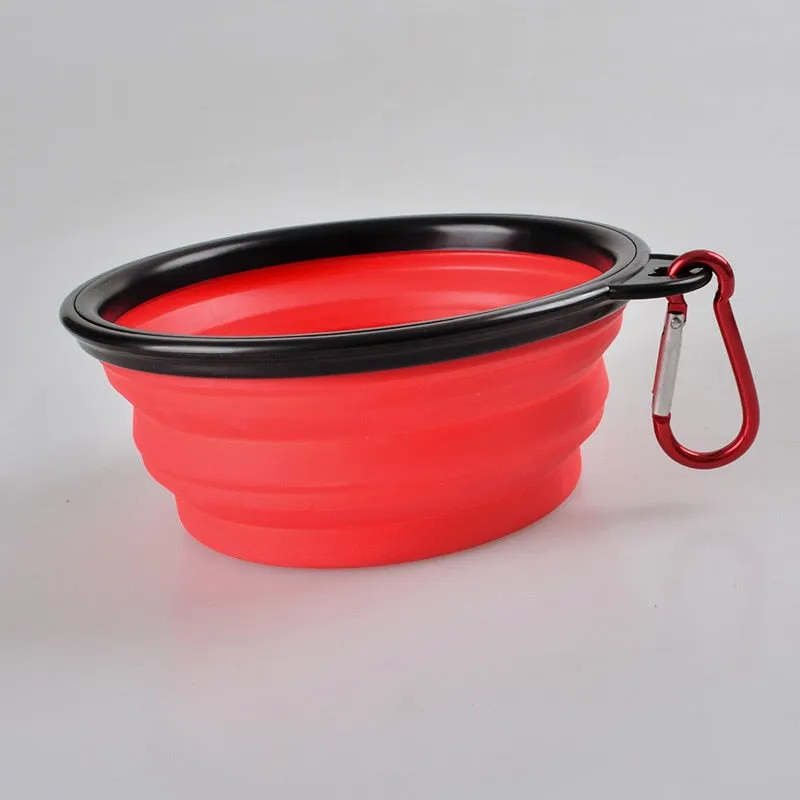 350ml 1000ml Dog Collapsible Bowl