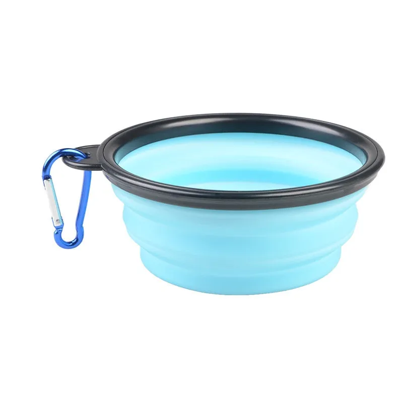 350ml 1000ml Dog Collapsible Bowl