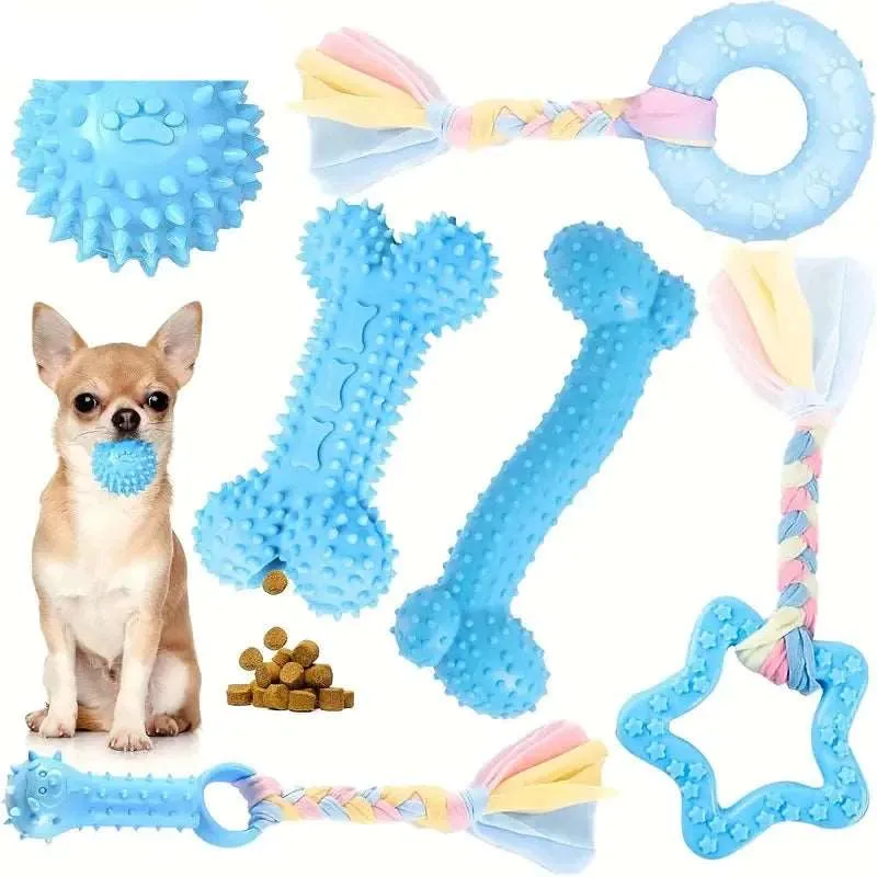 6-Piece Dog Chew Toy Set – Durable and Fun Toys for Small and Medium Dogs