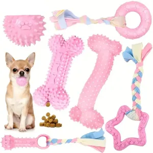6-Piece Dog Chew Toy Set – Durable and Fun Toys for Small and Medium Dogs