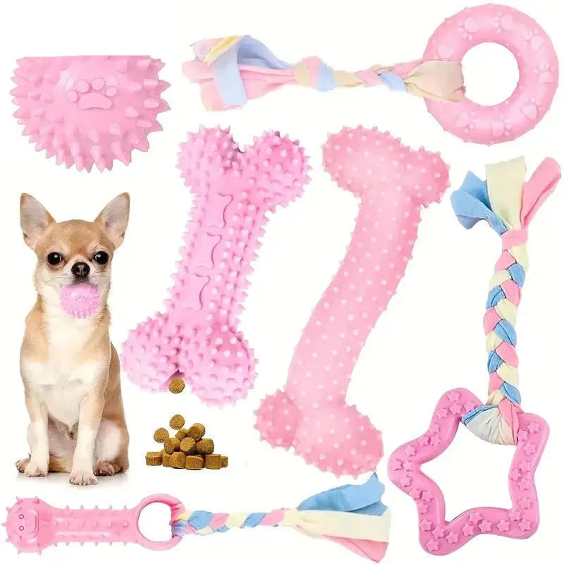 6-Piece Dog Chew Toy Set – Durable and Fun Toys for Small and Medium Dogs