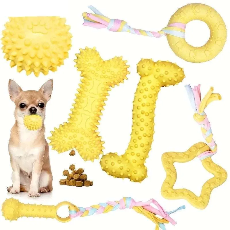 6-Piece Dog Chew Toy Set – Durable and Fun Toys for Small and Medium Dogs