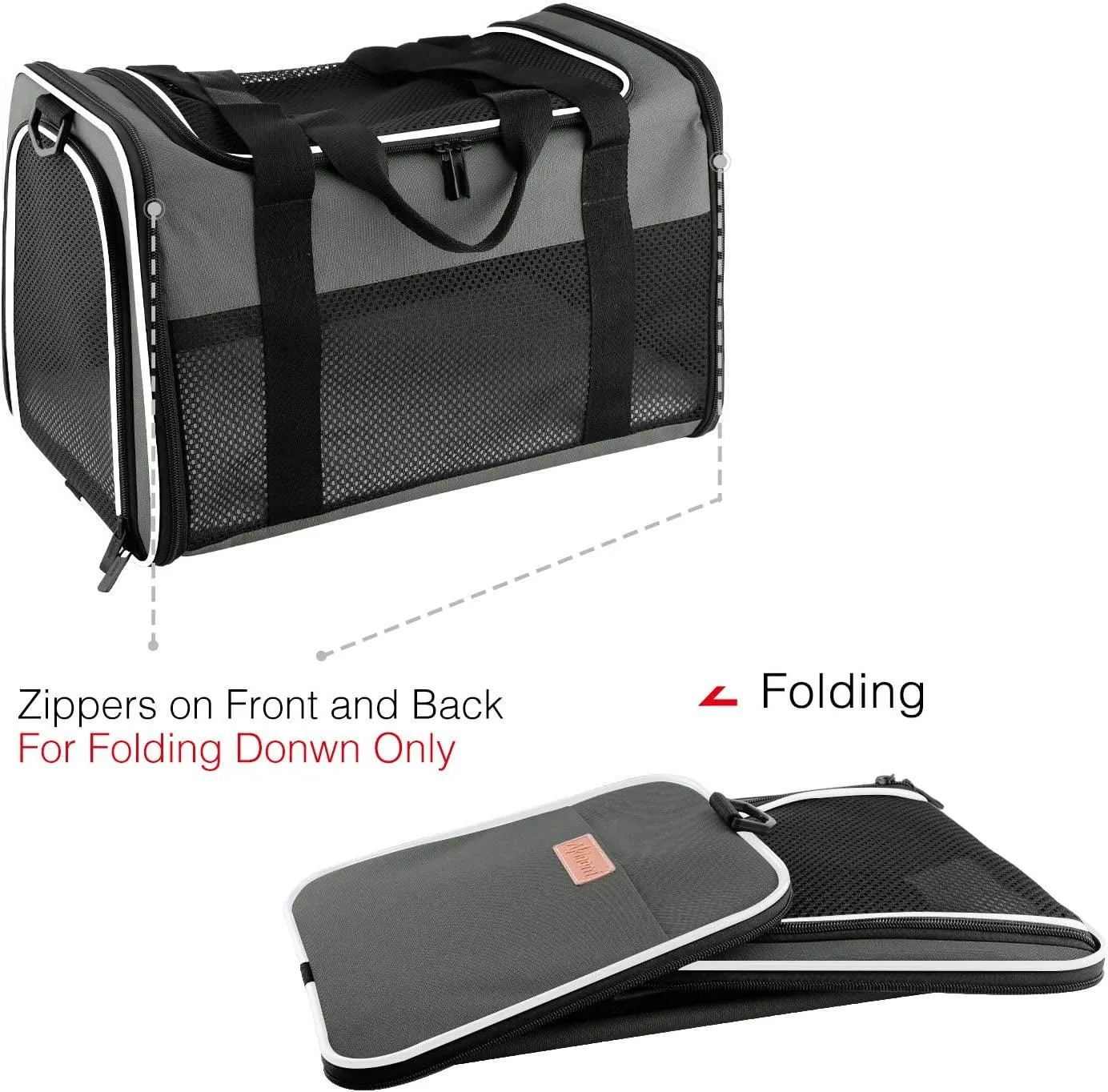 Airline Approved Pet Carriers,Soft Sided Collapsible Pet Travel Carrier for Puppy and Cats, Cats Carrier, Pet Carriers for Small Medium Cats