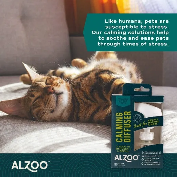 ALZOO Plant-Based Calming Diffuser Kit for Cats