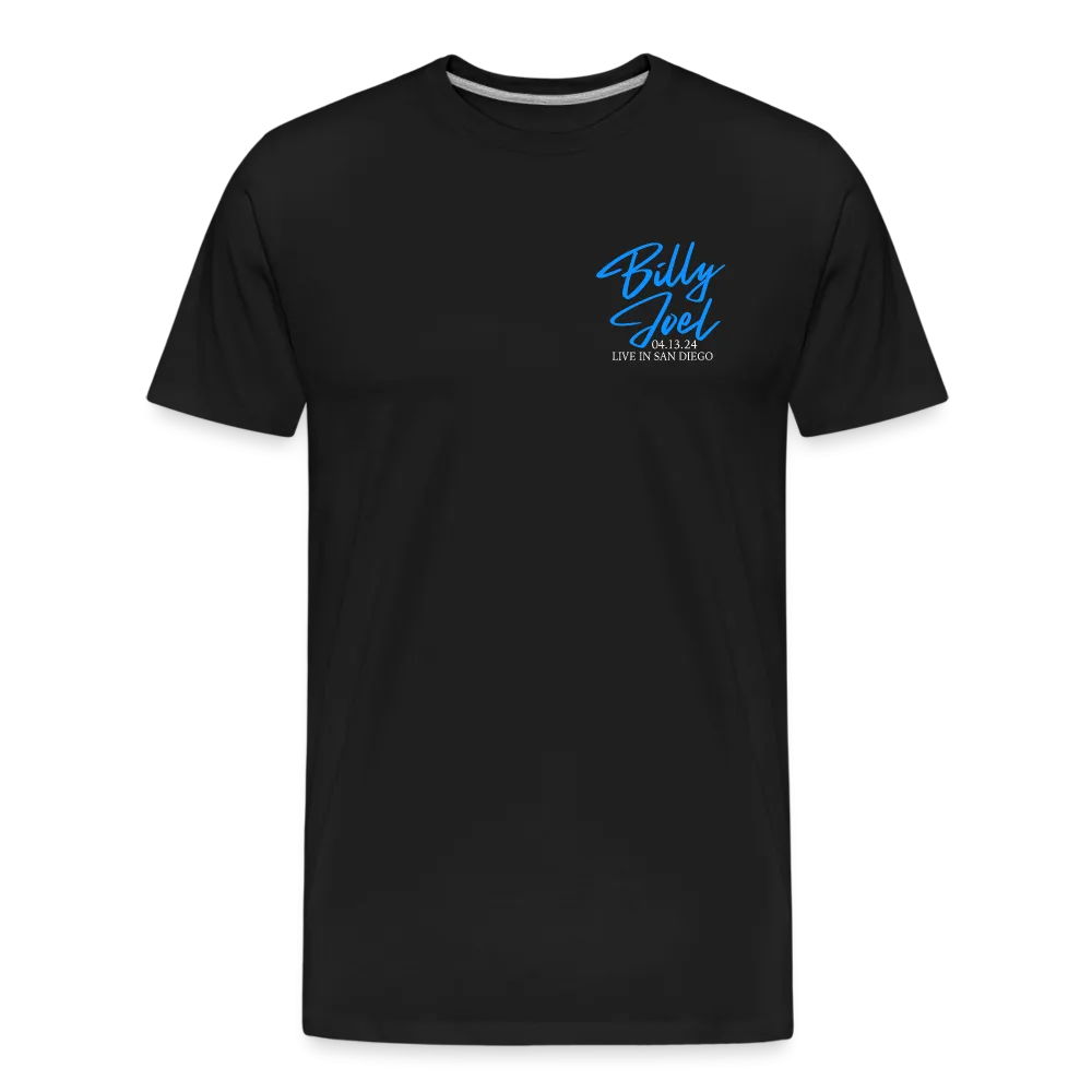 Billy Joel "4-13-24 San Diego Set List" Black T-Shirt  Online Exclusive