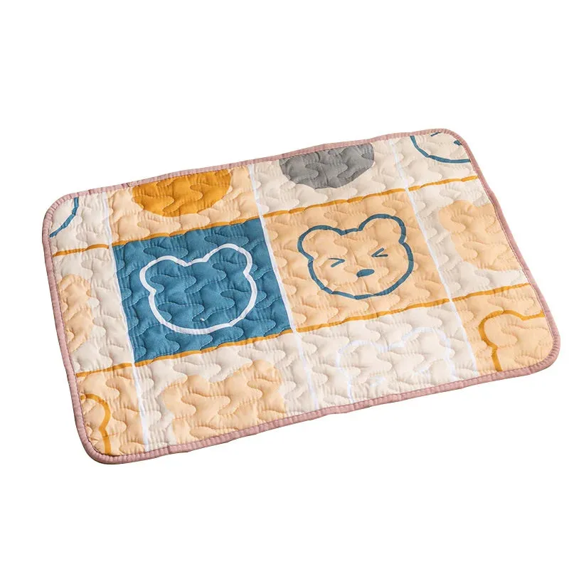 Eco-Friendly Non-Slip Washable Cotton Pet Mat for Dogs and Cats