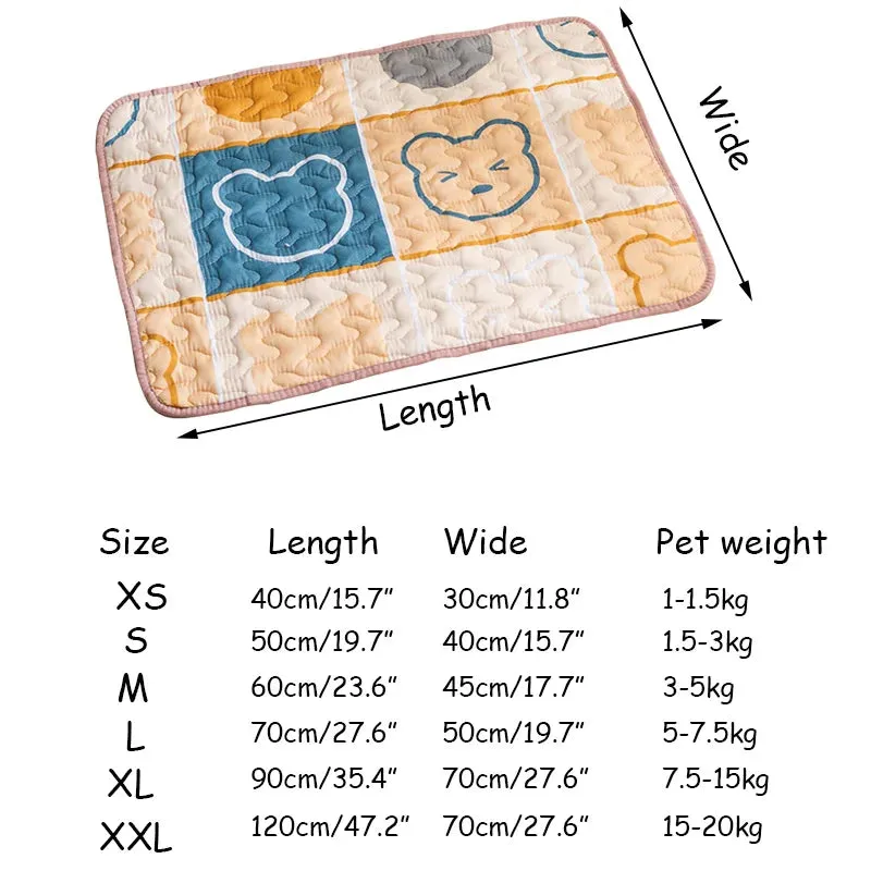 Eco-Friendly Non-Slip Washable Cotton Pet Mat for Dogs and Cats