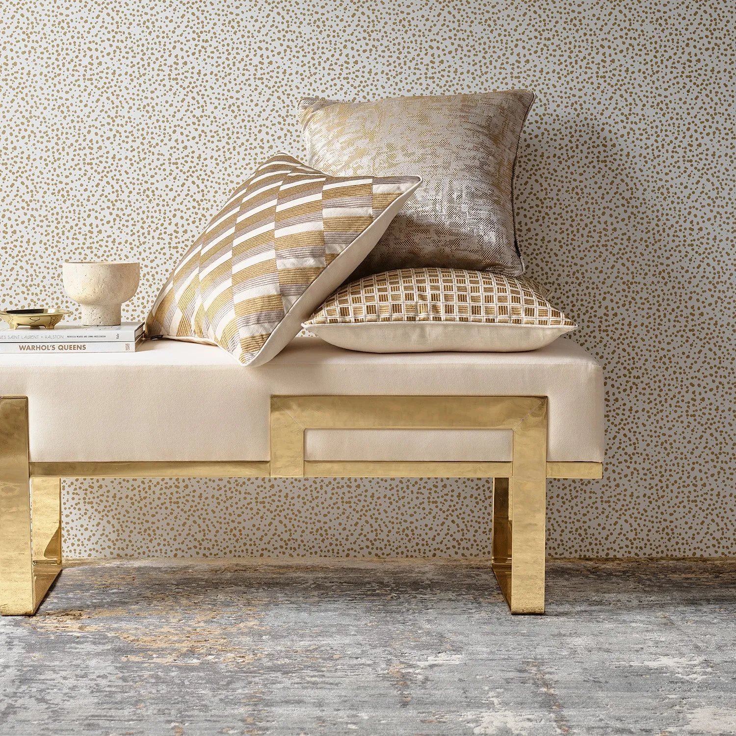 greg natale | riviera cushion | gold - DC