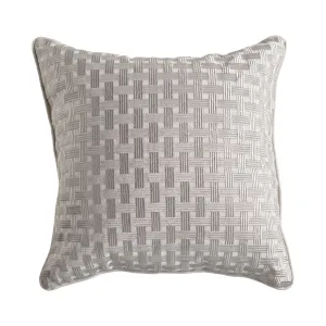 greg natale | weft cushion | silver-white