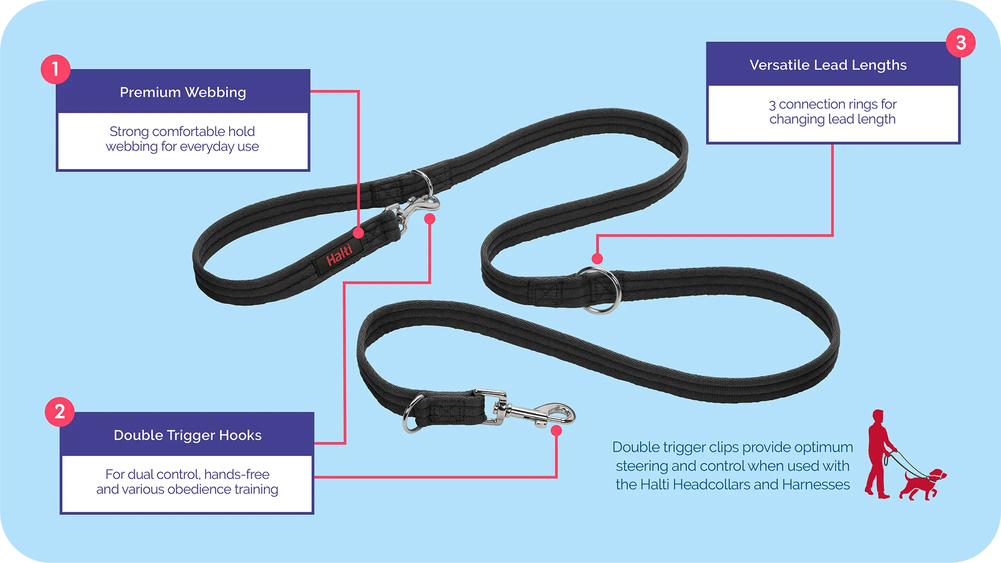 Halti Training Dog Lead (2 colours)