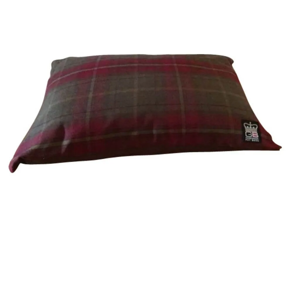 Handmade Country Check Cushion Dog Bed - Spare Cover