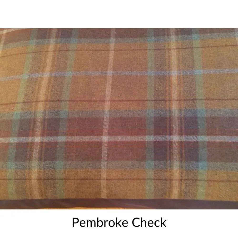 Handmade Country Check Cushion Dog Bed - Spare Cover
