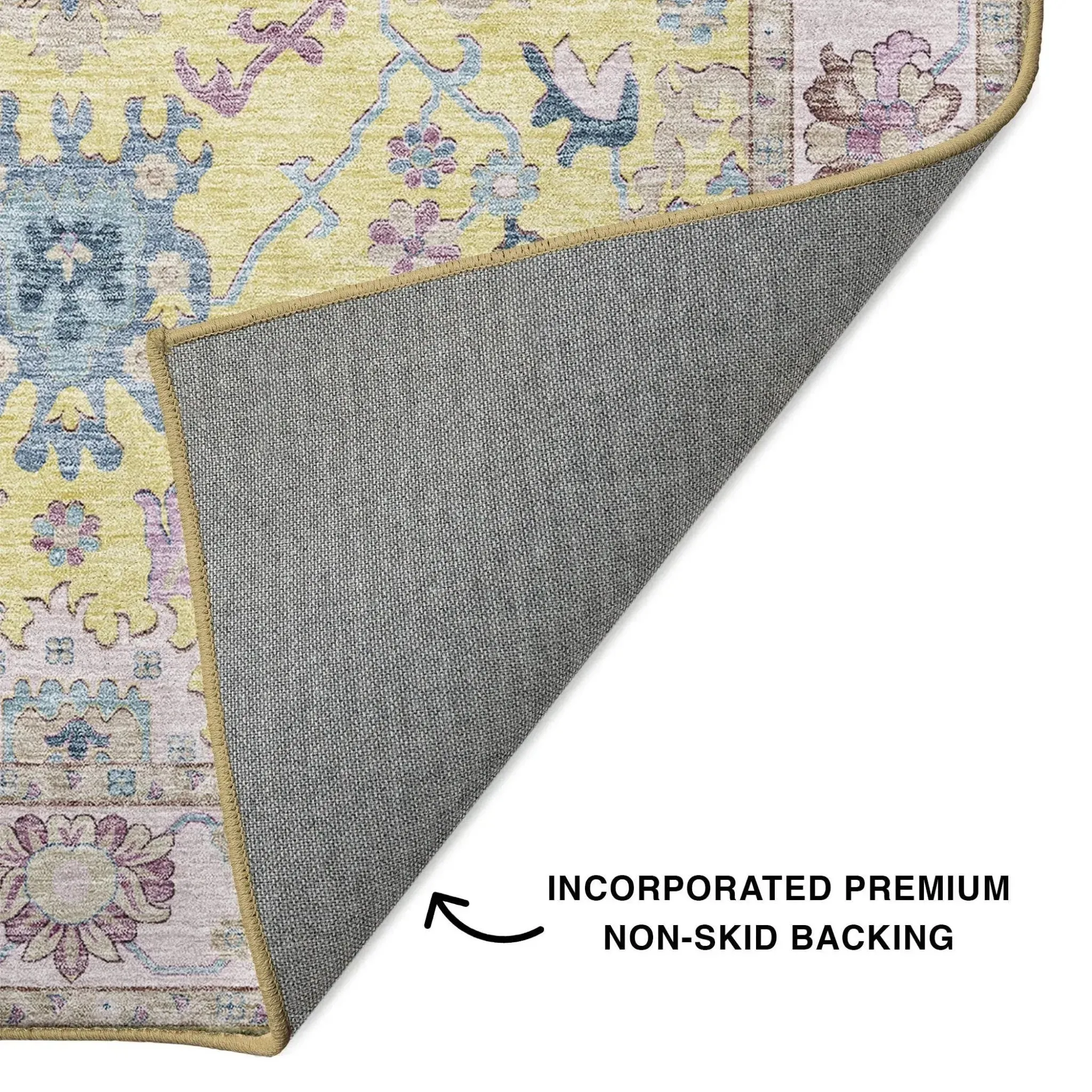 Hatay HY7 Yellow Rug