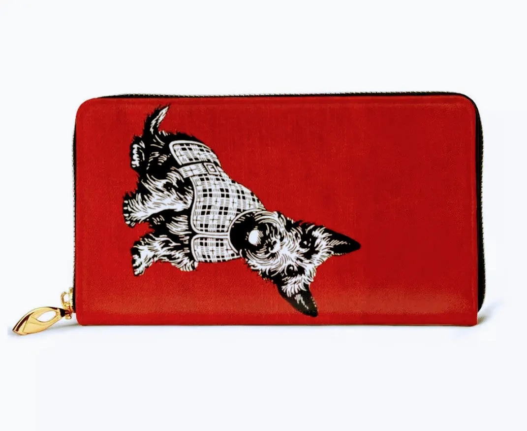 Ladies Scottish Terrier Scottie Dog Purse Wallet