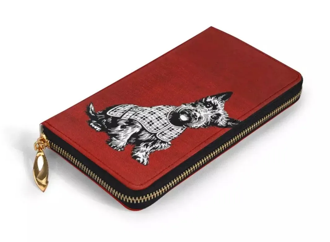 Ladies Scottish Terrier Scottie Dog Purse Wallet