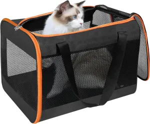 Lightweight Soft Cat Carrier with Top Mesh Window
