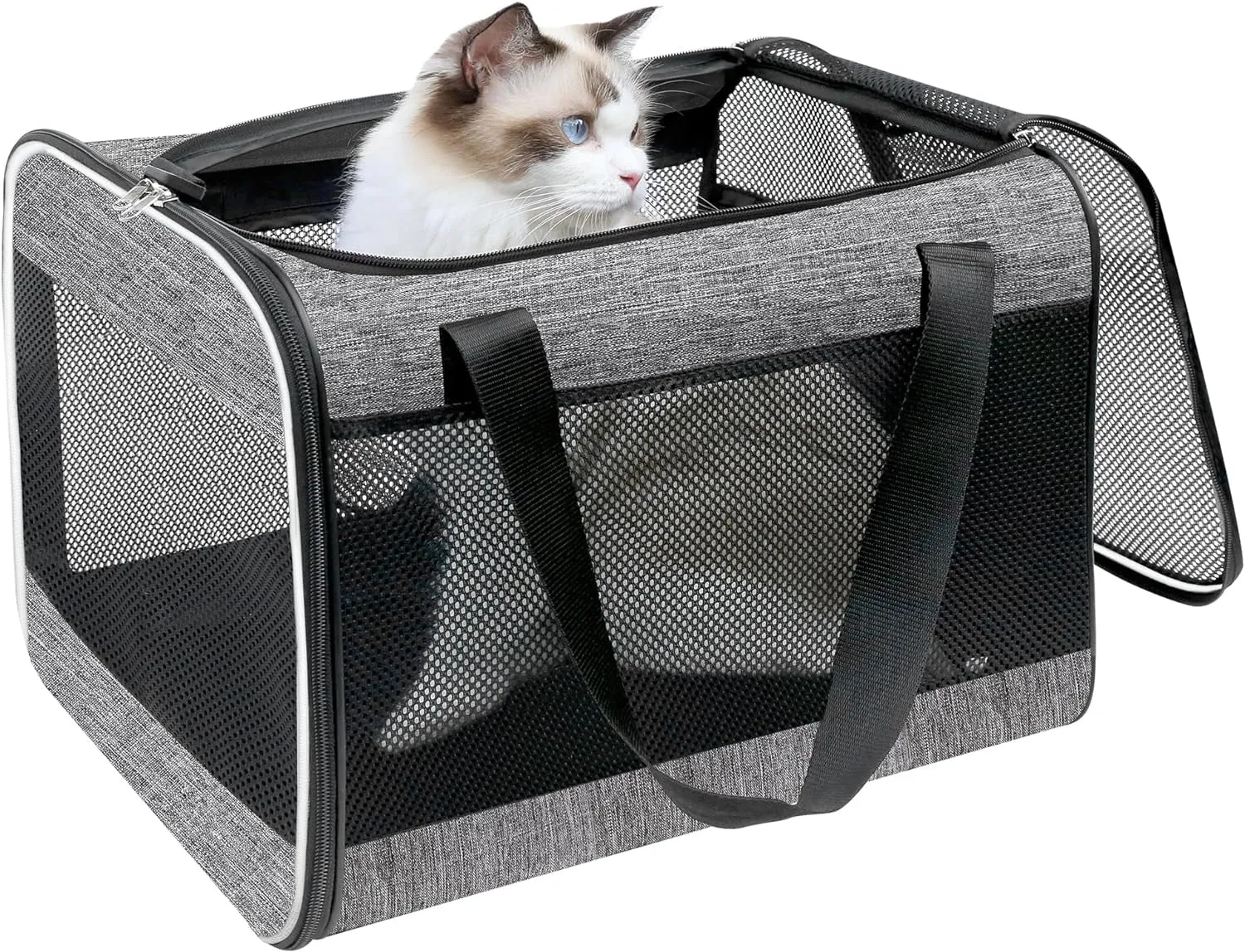 Lightweight Soft Cat Carrier with Top Mesh Window