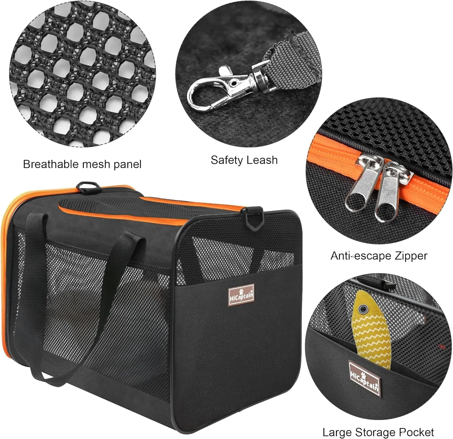 Lightweight Soft Cat Carrier with Top Mesh Window