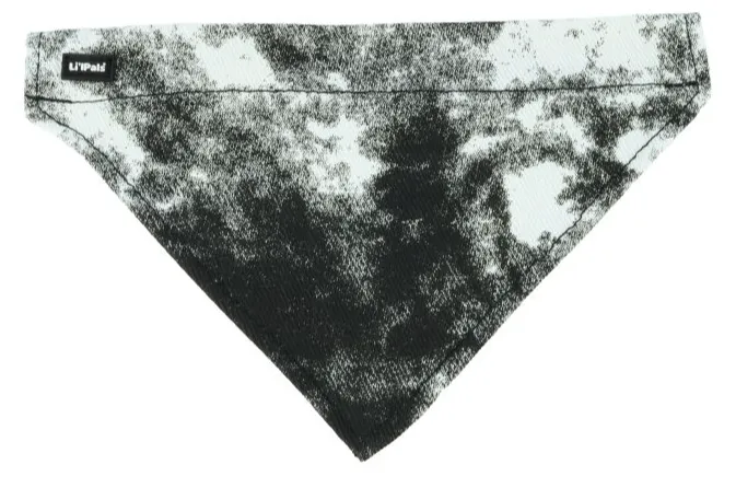 Li'l Pals® Slip-On Bandana, Black, Petite Dog 1pc 5" x 8" and  5/8" width collars