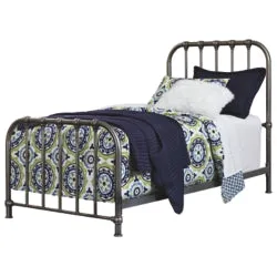 Nashburg Casual Master Bedroom Twin Metal HDBD/FTBD/Rails
