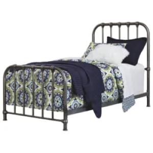 Nashburg Casual Master Bedroom Twin Metal HDBD/FTBD/Rails