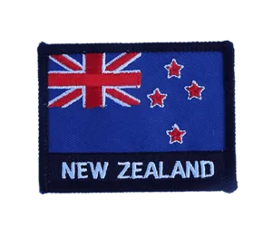 New Zealand Flag Iron on Badge