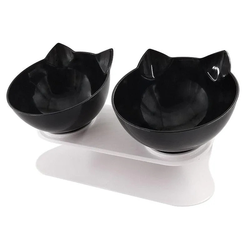 Non-slip Double Pet Bowls With Raised Stand
