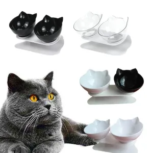 Non-slip Double Pet Bowls With Raised Stand