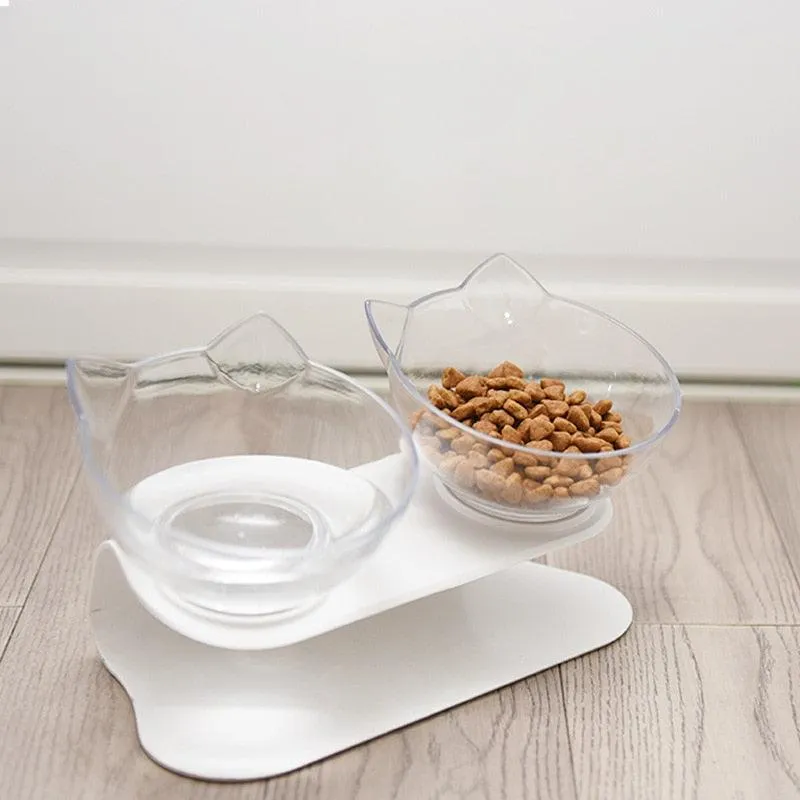 Non-slip Double Pet Bowls With Raised Stand