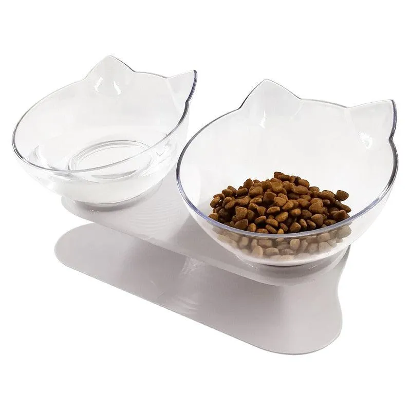 Non-slip Double Pet Bowls With Raised Stand