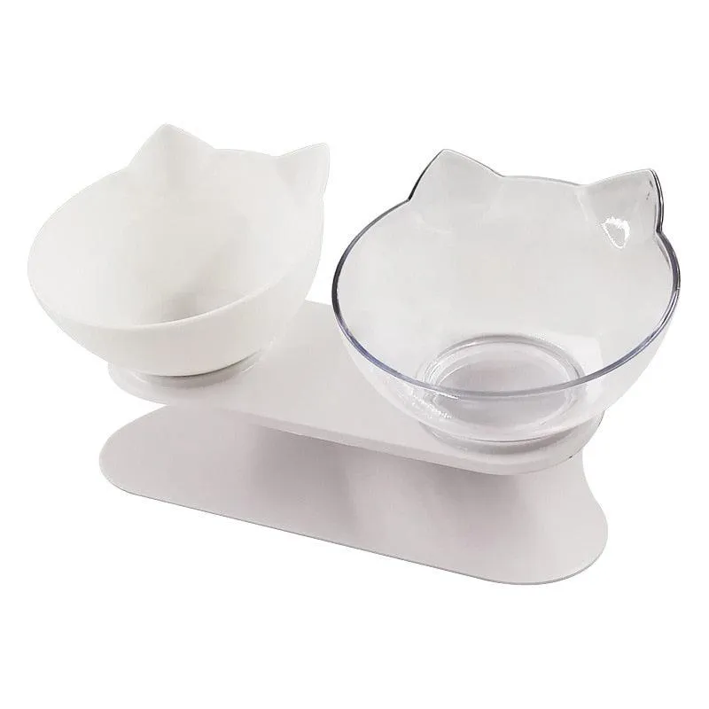 Non-slip Double Pet Bowls With Raised Stand