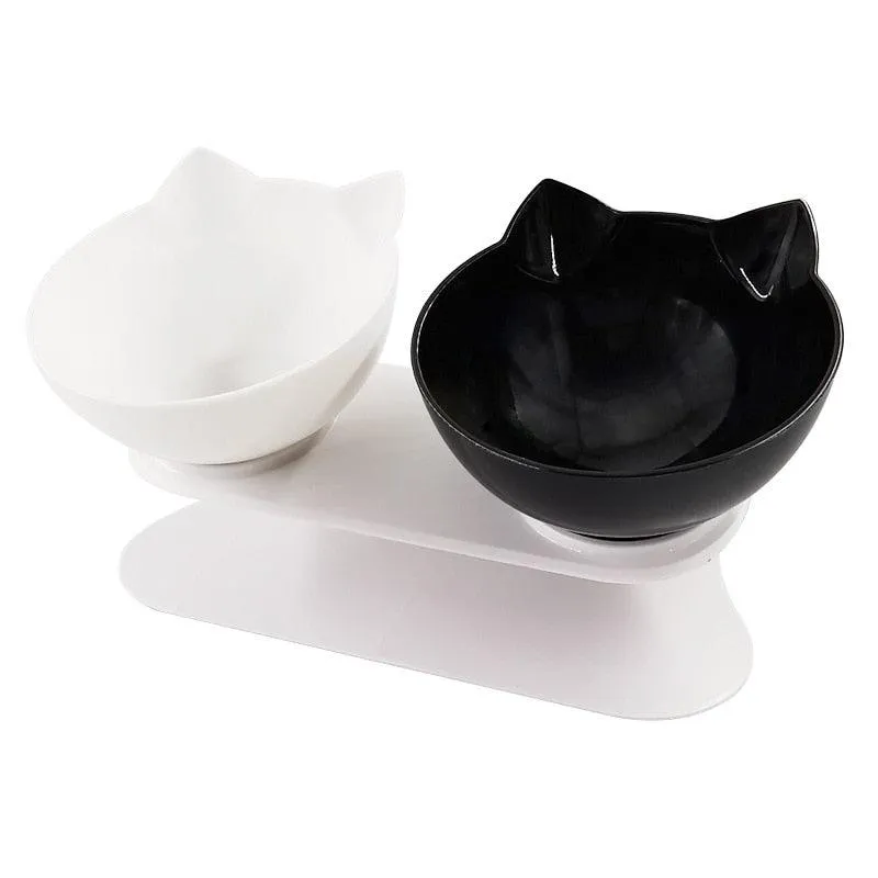 Non-slip Double Pet Bowls With Raised Stand