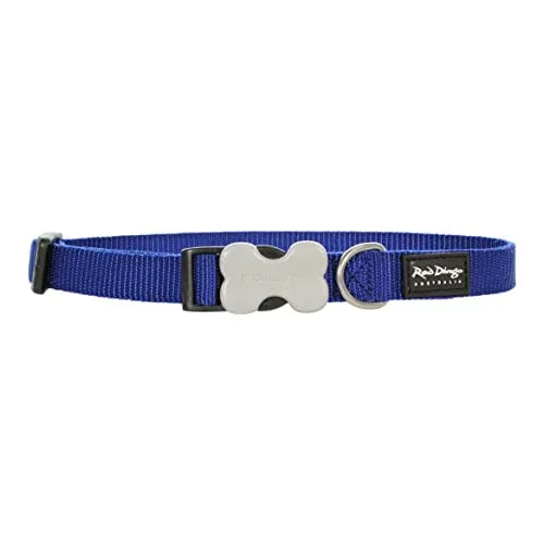 Red Dingo Dog Collar Blue L (25mm x 41-63cm)