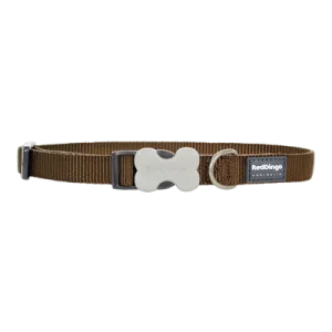 Red Dingo Dog Collar Brown S (12mm x 20-32cm)