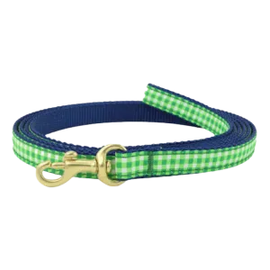 Teacup Leash | Lime Gingham